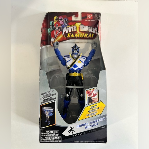 Power Rangers Samurai Armor Morphin Ranger Water Blue Action Figure New With Box - Picture 9 of 13